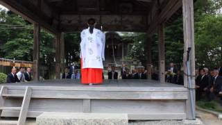 第44回京都府神社庁丹波五支部連合会総会にて巫女舞を奉納しました。