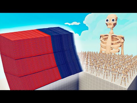 100x SKELETON + 1x GIANT vs EVERY GOD - Totally Accurate Battle Simulator TABS