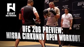 UFC 206: Misha Cirkunov Preview at Open Workouts in Massey Hall by Fight Network