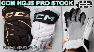 Amazing specs! CCM HGPJS NHL All-star pro stock hockey gloves snap shot review