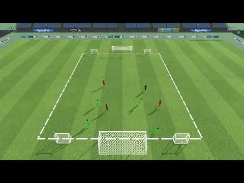 4 gegen 4-Multi-Tor-Spiel