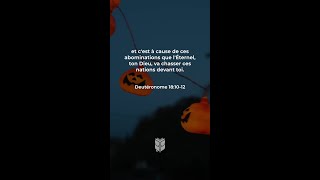 Deutéronome 18:10-12 Avertissement sur les pratiques occultes et les devins #labible #BibleVision