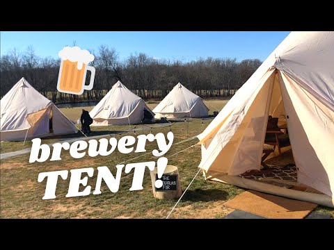Lone Oak Farm Brewing Company in Maryland 🍻 Tour of our private TENT!