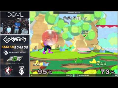 GOML 2015 - Liquid`Hungrybox (Jigglypuff) vs Hax$ (Fox) - SSBM Singles Winners Finals