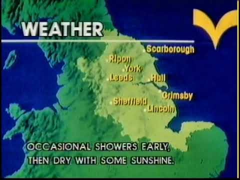 Weather Summary - Yorkshire  - ITV -1980's Summer.