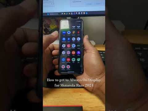 Motorola Razr 2024 How to turn on Always On Display!!