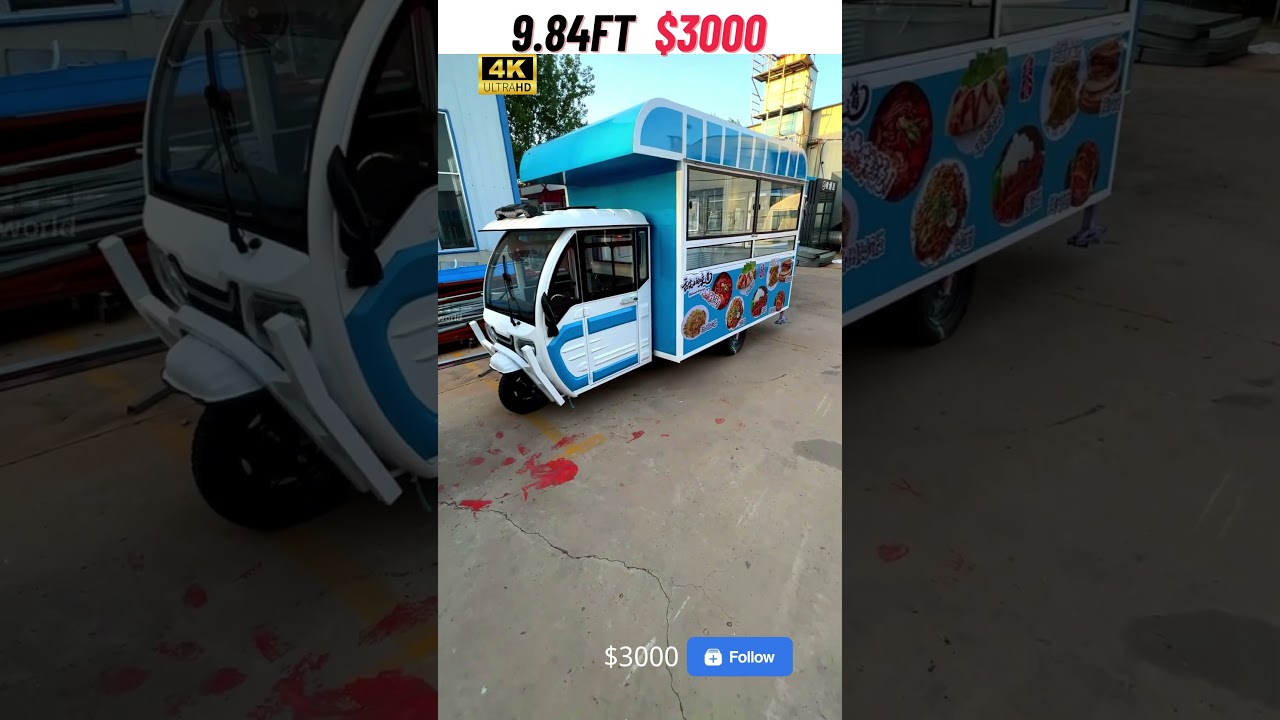 electric tricycle food cart $ 3000