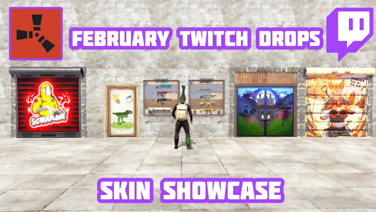 Rust February Twitch Drops 2026! (Skin Showcase)