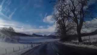 preview picture of video 'Winter Drive From Logierait To Aberfeldy Highland Perthshire Scotland'