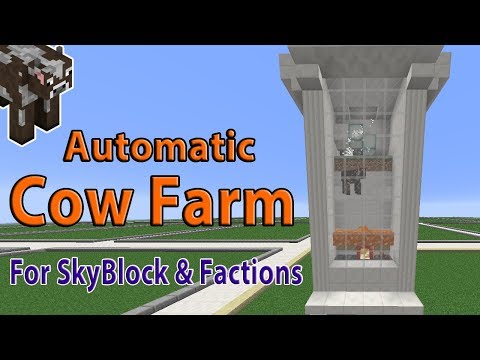 Insane Minecraft Cow Farm and Spawner! Factions or SkyBlock