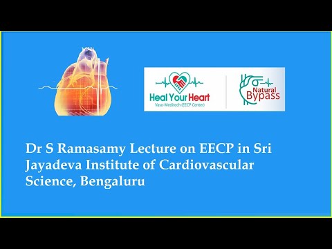 Dr S Ramasamy Lecture on EECP in Sri Jayadeva Institute of Cardiovascular Science, Bengaluru