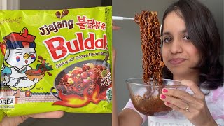 Black bean noodles review | Samyang noodles review | So Saute