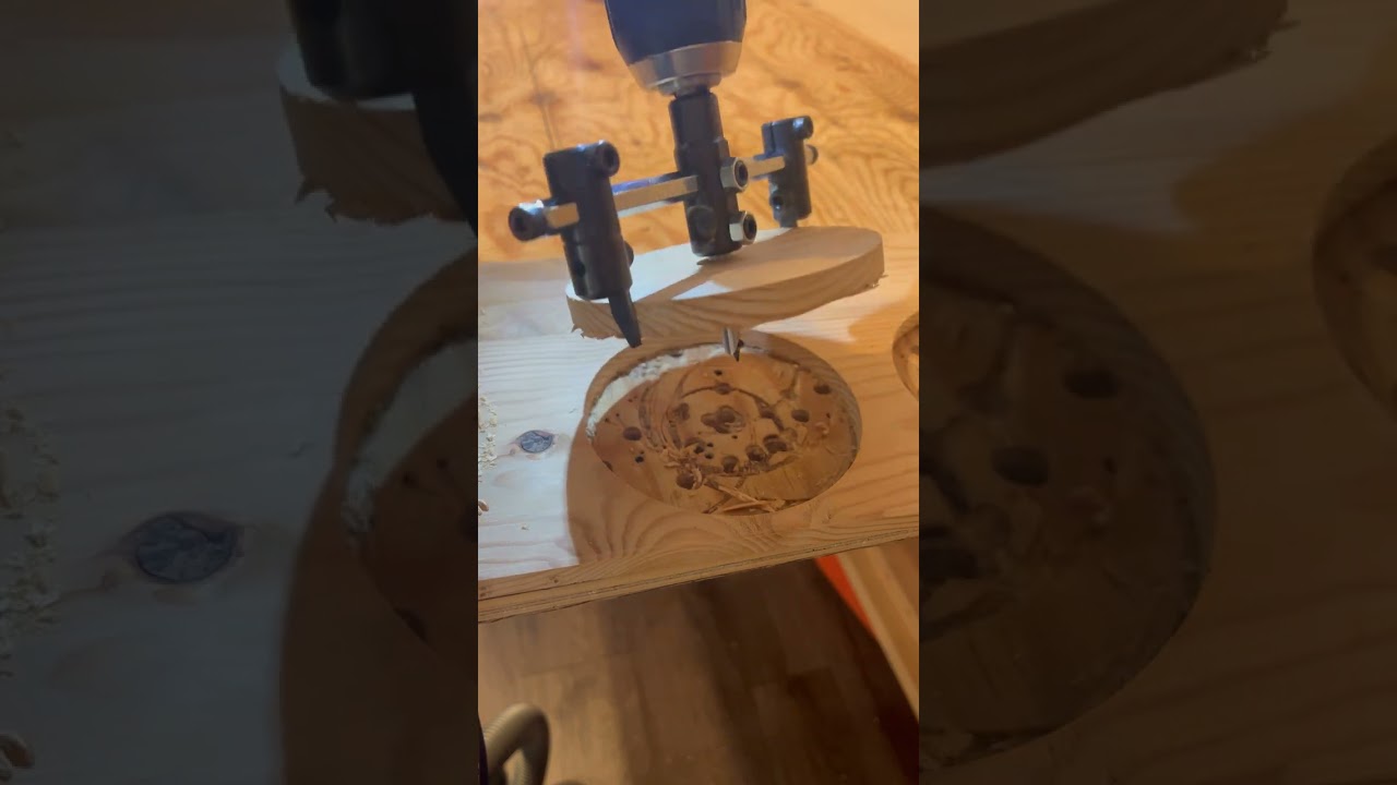 DIY - 自由錐の使い方。穴に丸棒を刺して固定！ #shorts