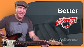How to play Better by The Screaming Jets - Guitar Lesson Tutorial Aussie Classic (SB-511)