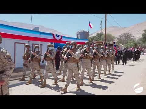 Desfile Cívico Militar comuna de Camarones, región de Arica y Parinacota