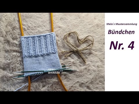 Sock cuffs no. 4 - knitting cuff patterns in rounds