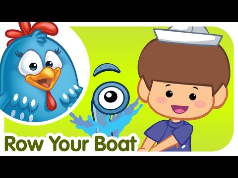 Row Row Row your Boat - Lottie Dottie Chicken - Kids songs and nursery rhymes in english