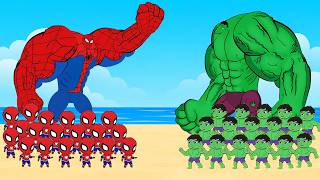 Evolution of HULK vs Evolution of SPIDER-MAN - Superhero Cartoon | SUPERHEROES MOVIE