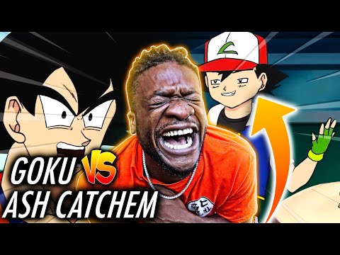 Goku vs Ash RAP BATTLE! (REACTION)