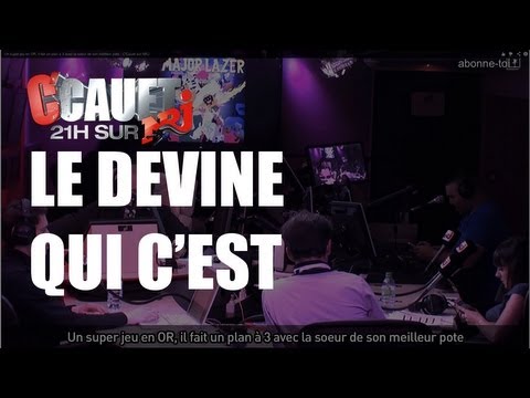 Cauet discusses Scrabble with Jeannine on the game show "Guess Who!" - C'Cauet on NRJ