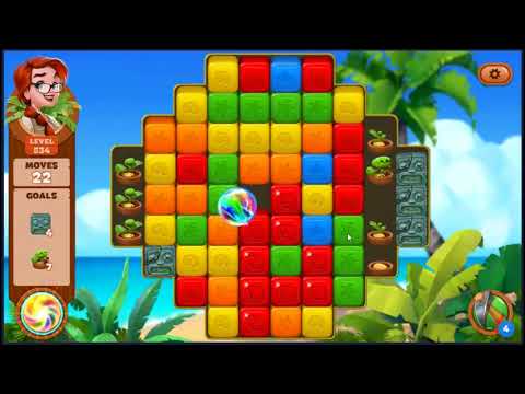 Lost Island Blast Adventure Level 534 - NO BOOSTERS 🏝️ | SKILLGAMING ✔️