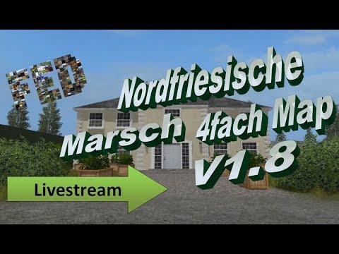 Landwirtschafts Simulator 17 Live Stream Multiplayer Game FS17 LS17 Nordfriesische Marsch mod map