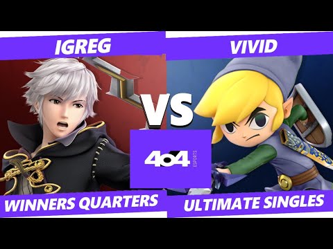 4o4 Smash Monthly 23 - AP| iGreg! (Robin) vs YMHB| Vega (Toon Link) - Winners Quarter-Final