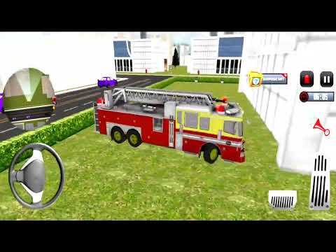 WRONG WAY! Driving a Fire Truck Car, Rescue Fire Truck Simulator, Gameplay Android