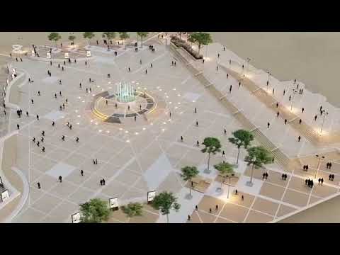 Así quedaría la Plaza de la Libertad de Chiquinquirá, según proyecto de remodelación. 