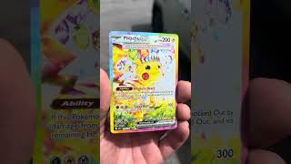 Surging Sparks #pikachu SIR In The 2:50PM Overcast Sunlight! #pokemon #pokemoncards #pokemontcg