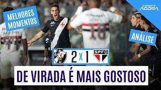 VASCO VENCE SÃO PAULO DE VIRADA E PRESSÃO VOLTA EM CIMA DE ROGER MACHADO | MELHORES MOMENTOS