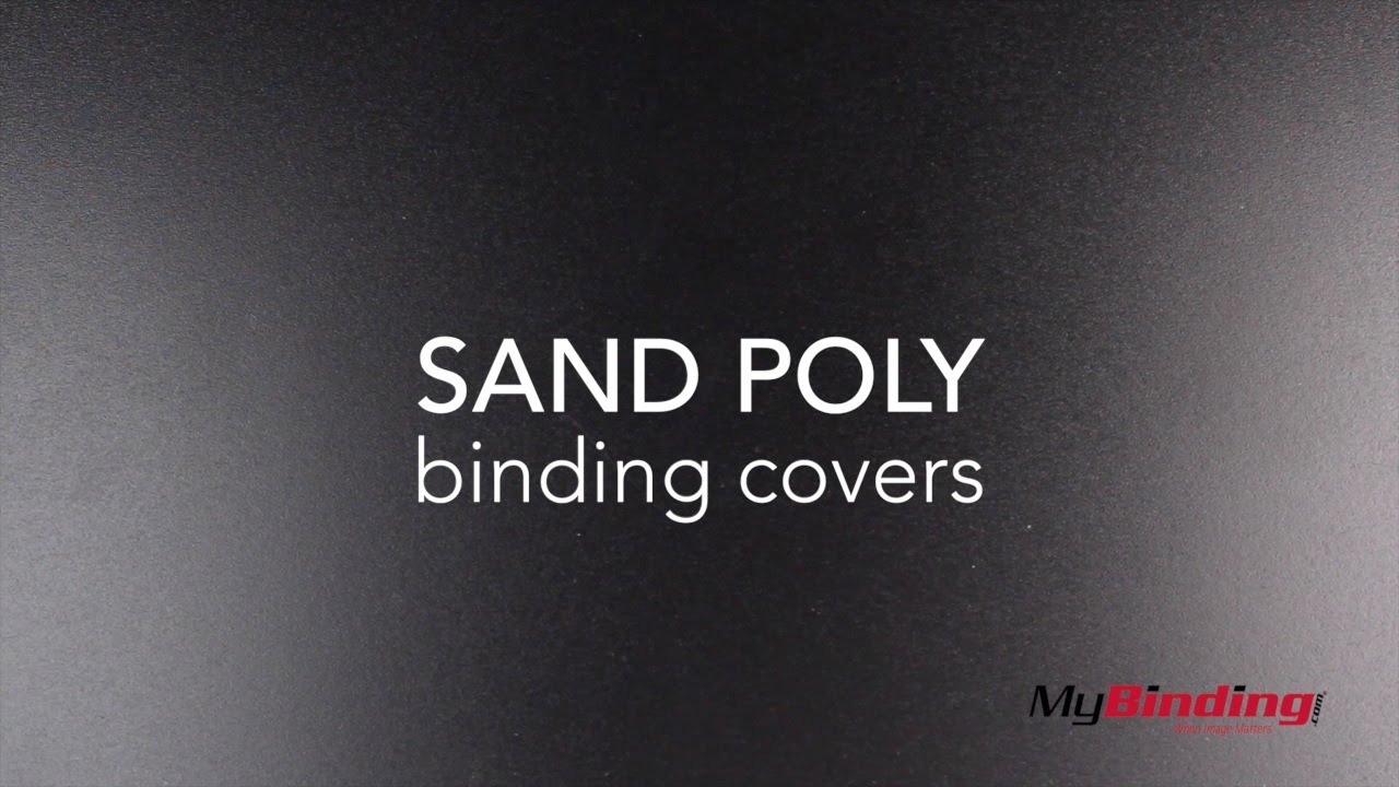 Sand Poly Binding Covers Overview
