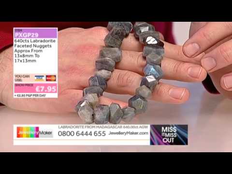 JewelleryMaker LIVE (MIMO) 02/03/2014 Labradorite and Sapphire Beads
