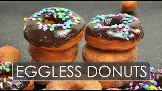 BEST Eggless Donuts Recipe | How To Make Soft Fluffy Eggless Donuts | Easy Donut Recipe Without Egg