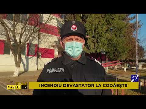INCENDIU DEVASTATOR LA CODAESTI!