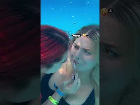 Paulas Unterwasser makeup - Findet ihr hat es @Carolina gut gemacht? 😂💧