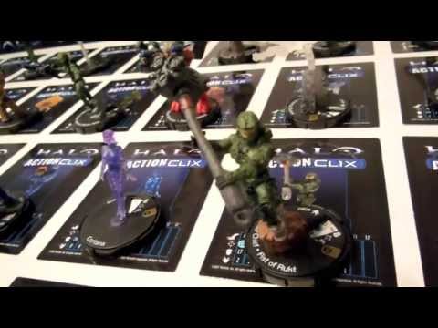 Complete Halo Action Clix Series 1 Set: All 90 Miniatures & Cards [1st on YouTube] (no Scarab) HD