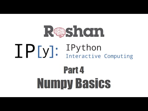 4 Numpy Basics Ipython Notebook Tutorial