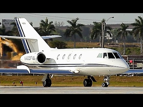 Classic Dassault Falcon 20 Takeoff from Ft. Lauderdale (TrueSound, Horizon Productions SFL)