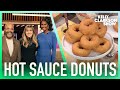 Ubah Hassan, Kelly Clarkson & Jeffrey Wright Try Donuts With Hot Sauce