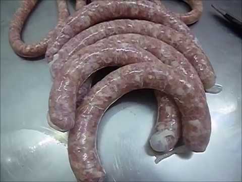 How to make sausages - Spanish White sausage production