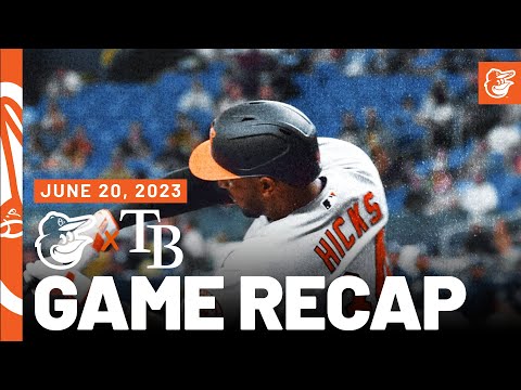 Orioles vs. Rays Game Recap (6/20/23) | MLB Highlights | Baltimore Orioles