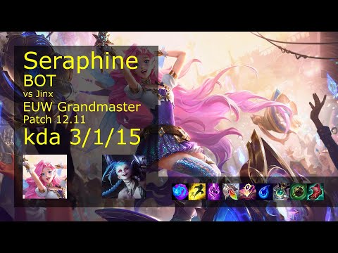 Rank 1 EUW Seraphine Bot: Seraphine vs Jinx