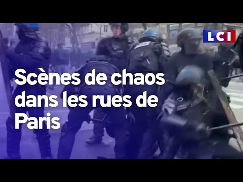 Paris au lendemain de la 9e journée de manifestation contre la réforme des retraites