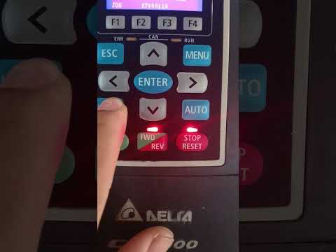 Set parameters VFD CP2000 brand Delta