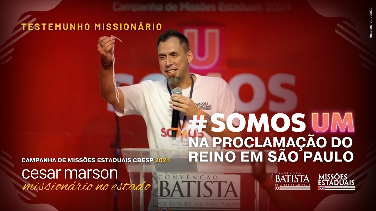 Cesar usa criatividade para evangelizar por Missões CBESP | Convenção Batista do Estado de São Paulo