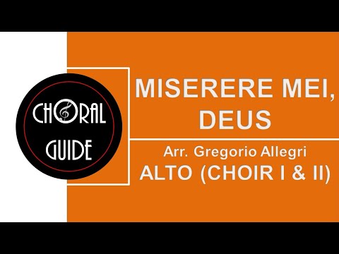 Miserere Mei, Deus - ALTO | G Allegri