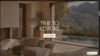 $6,000 Luxury Boutique Hotel & Resort Website Design #shorts