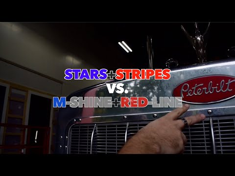 Battle of the Touchless Soaps! Stars+Stripes vs. M-Shine+Red-Line on an Awesome Old School Peterbilt
