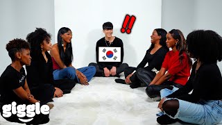 6 Black Girls vs 1 Korean Guy : Finding My Ideal Type At Once